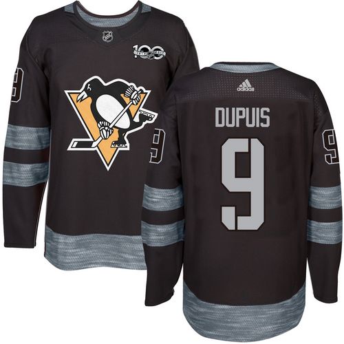 Adidas Penguins #9 Pascal Dupuis Black 1917-100th Anniversary Stitched NHL Jersey - Click Image to Close